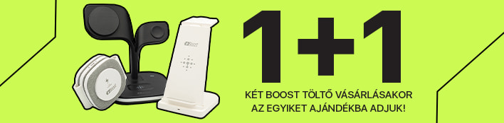 Minden második Boost vezeték nélküli töltőt most ingyen kapod!