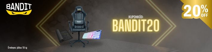 Minden Bandit 20% kedvezménnyel a BANDIT20 kuponkóddal!