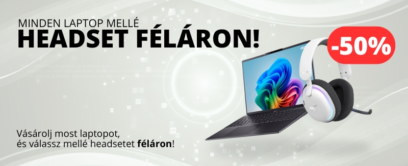 Headset féláron!