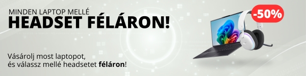 Vásárolj laptopot és válassz mellé headsetet féláron!