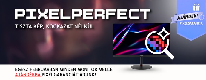 Monitorhoz ajándék pixelgarancia!