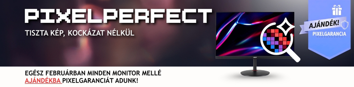 Monitorhoz ajándék pixelgarancia!