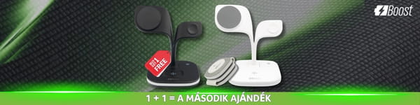 Minden második Boost vezeték nélküli töltőt most ingyen kapod!