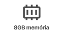8GB memória