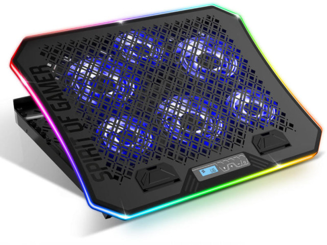 Spirit of Gamer AIRBLADE 1200 RGB Gamer Notebook Hűtőpad 17"