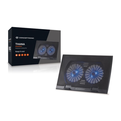 Conceptronic THANA02B Gamer Hűtőpad 17"-ig