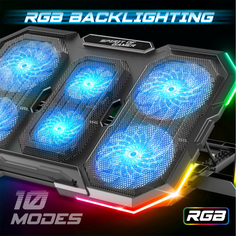 Spirit of Gamer AIRBLADE 700 RGB Gamer Notebook Hűtőpad 17"
