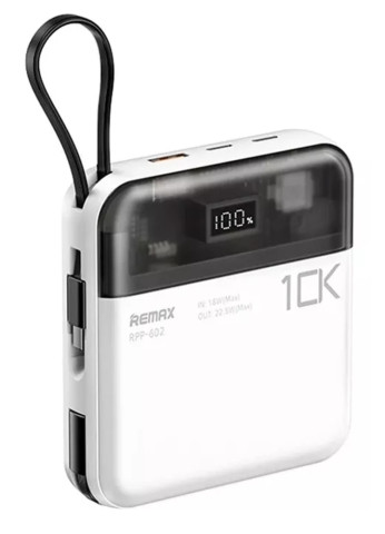 Remax Sucha Pro RPP-602 gyorstöltő Powerbank 10000mAh - Fehér