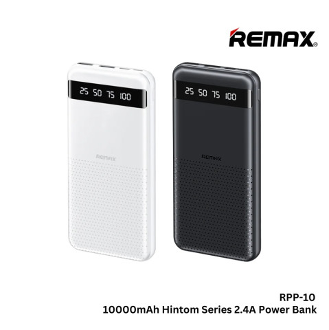 Remax Hintom Series RPP-10 Gyorstöltő Powerbank 10000mAh - Fehér