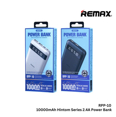 Remax Hintom Series RPP-10 Gyorstöltő Powerbank 10000mAh - Fehér