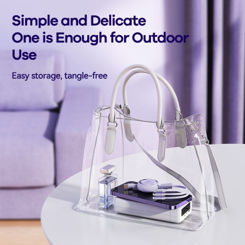 Remax Linon Series 3 in 1 Retractable kábel 66W - Lila