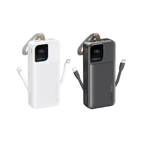 Remax Rellaen Series RPP-659 Gyorstöltő Powerbank 30000mAh - Fehér