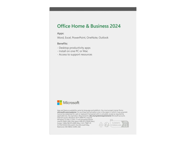 Microsoft Office 2024 Otthoni és Kisvállalati Verzió EN