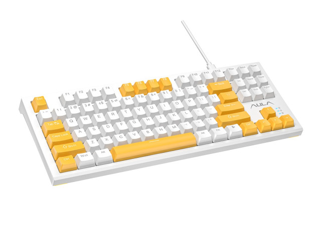 AULA F3032 Mechanikus Gamer Billentyűzet - Fehér