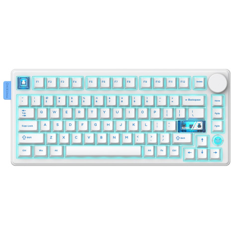 Onikuma MT706 Vezeték Nélküli Mechanikus Gamer Billentyűzet - Fehér