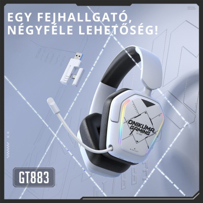 Onikuma GT883 4-Mode Vezeték Nélküli Gamer Headset