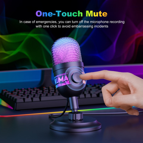 Onikuma M930 Streamer/Gamer Mikrofon RGB