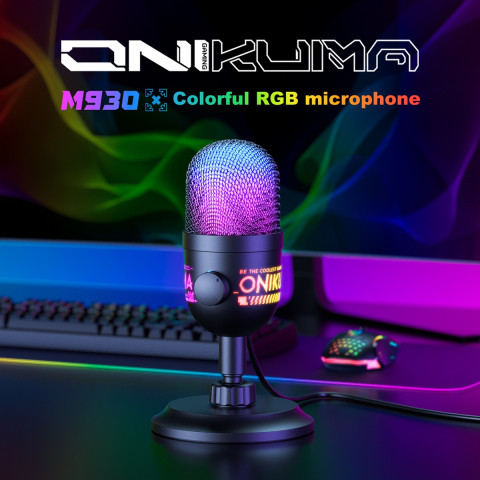 Onikuma M930 Streamer/Gamer Mikrofon RGB