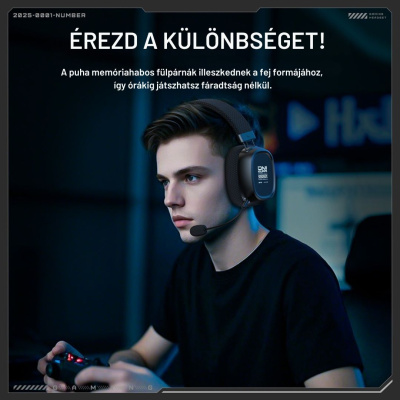 Onikuma GT839 Tri-Mode Vezeték Nélküli Gamer Headset