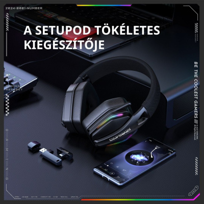 Onikuma GT826 Tri-Mode Vezeték Nélküli Gamer Headset