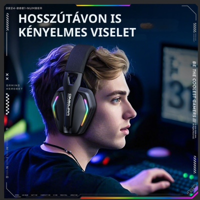 Onikuma GT826 Tri-Mode Vezeték Nélküli Gamer Headset