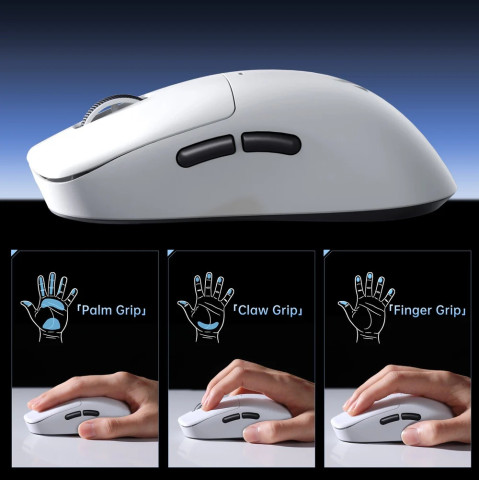 MCHOSE M7 Pro Vezeték Nélküli Gamer Egér 26000DPI - Fehér