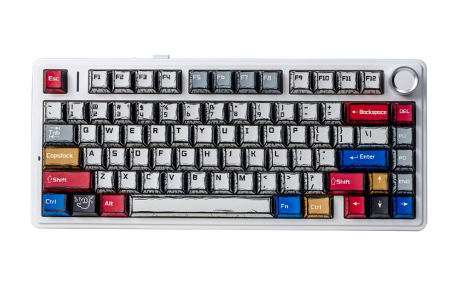 AULA F75 Vezeték Nélküli Mechanikus Gamer Billentyűzet - Comic