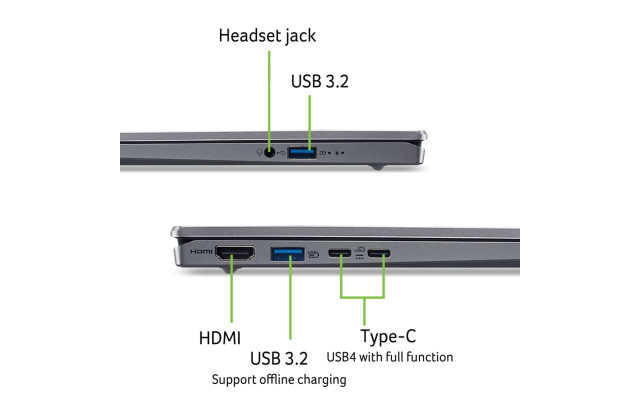 Acer Swift Go 14 AI Ultrabook - SFG14-64-R7JU OLED