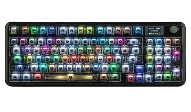 AULA NB98 Vezeték Nélküli Mechanikus Gamer Billentyűzet - Átlátszó