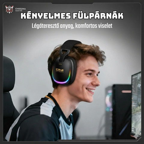 Onikuma GT805 4-Mode Vezeték Nélküli Gamer Headset