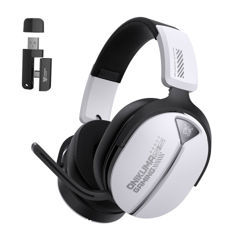 Onikuma GT887 4-Mode Vezeték Nélküli Gamer Headset - Fehér