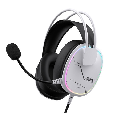 Onikuma X91 RGB Gaming Fejhallgató - Fehér