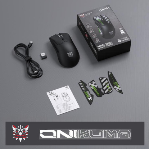 Onikuma DM01 Tri-Mode Vezeték Nélküli Gamer Egér - Fekete