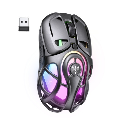 Onikuma DM02 Tri-Mode Vezeték Nélküli Gamer Egér - Szürke