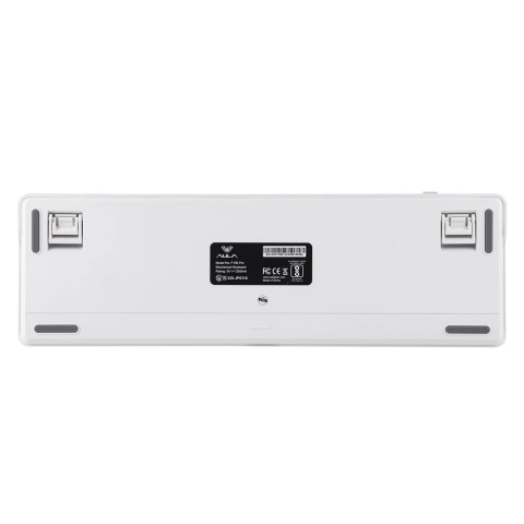 AULA F108 PRO Tri-Mode Vezeték Nélküli Mechanikus Gamer Billentyűzet - Fehér-Kék