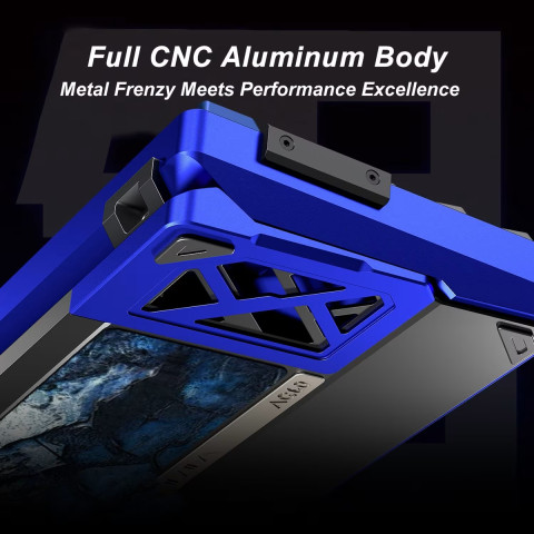 AULA AG60 PRO eSport Magnetic Switch Mechanikus Gamer Billentyűzet - Fekete-Átlátszó