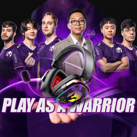 Havit H2039BG x VKS Special Edition Tri-Mode Vezeték Nélküli Gamer Fejhallgató