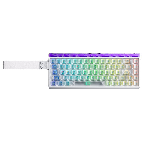 AULA HERO68 HE Frosted Magnetic Switch Mechanikus Gamer Billentyűzet - Fehér