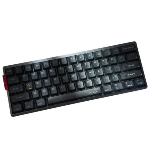 AULA AG60 eSport Magnetic Switch Mechanikus Gamer Billentyűzet - Fekete-Átlátszó