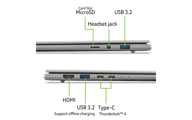 Acer Swift 16 AI OLED Érintőképernyős Ultrabook - SF16-71T-70XZ