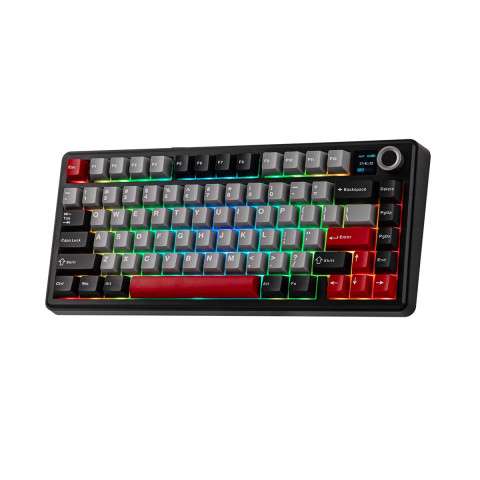AULA F75 Max Vezeték Nélküli Mechanikus Gamer Billentyűzet - Fekete Contour