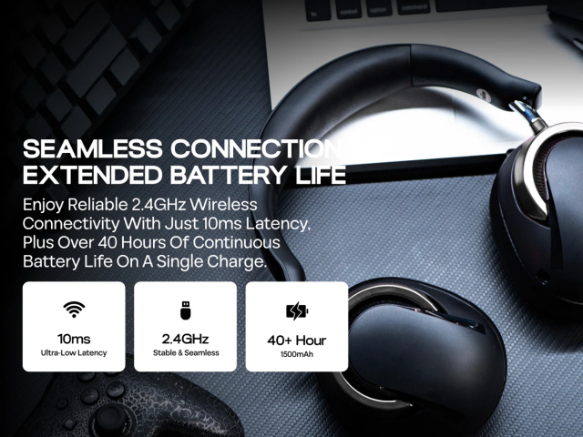 AULA A700 7.1 Tri-Mode Vezeték Nélküli Gamer Headset