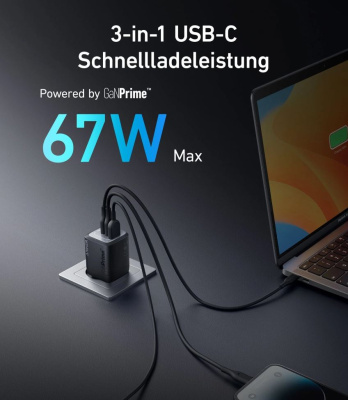 Anker Prime 67W GaN töltő