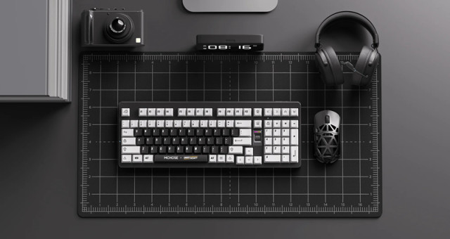 MCHOSE x Unbox Therapy UT98 Tri-Mode Vezeték Nélküli Mechanikus Gamer Billentyűzet