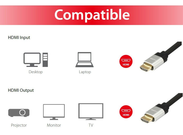 Equip (119340) HDMI 2.0 kábel aranyozott 4K 5m