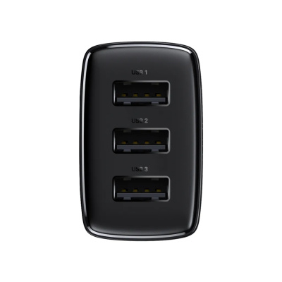 Baseus USB Gyorstöltő Hálózati Adapter 17W - Fekete
