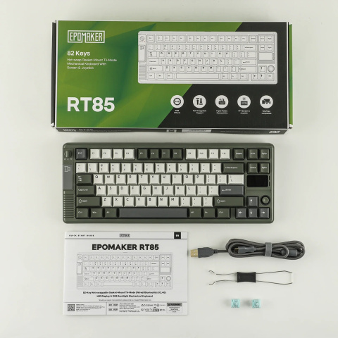 Epomaker RT85 Tri-Mode Vezeték Nélküli Mechanikus Gamer Billentyűzet
