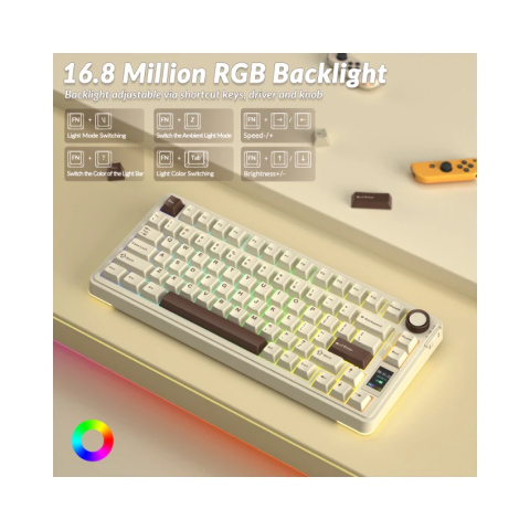 AULA S75 PRO Vezeték Nélküli Mechanikus Gamer Billentyűzet