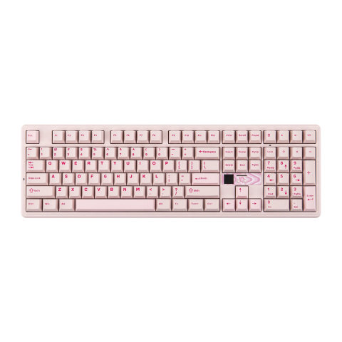 AULA F108 PRO V2 Tri-Mode Vezeték Nélküli Mechanikus Gamer Billentyűzet - Pink