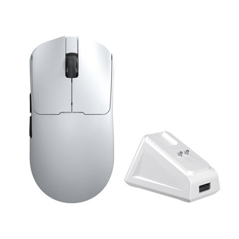 AULA SC380 Pro Tri-Mode Vezeték Nélküli Gamer Egér + Dokkoló - Fehér